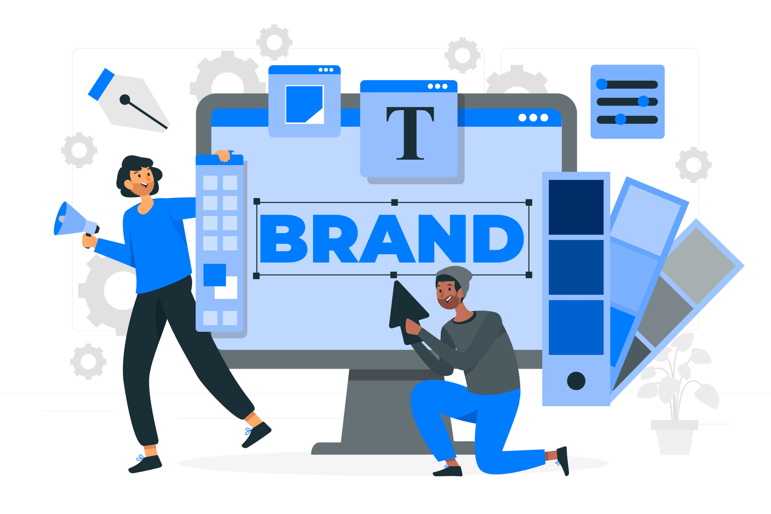 <a href="https://www.freepik.com/free-vector/brand-creation-concept-illustration_38687016.htm#query=brand%20design&position=1&from_view=search&track=ais&uuid=2addf7c9-d5c6-4e5f-841c-46607d5e0f83">Image by storyset</a> on Freepik